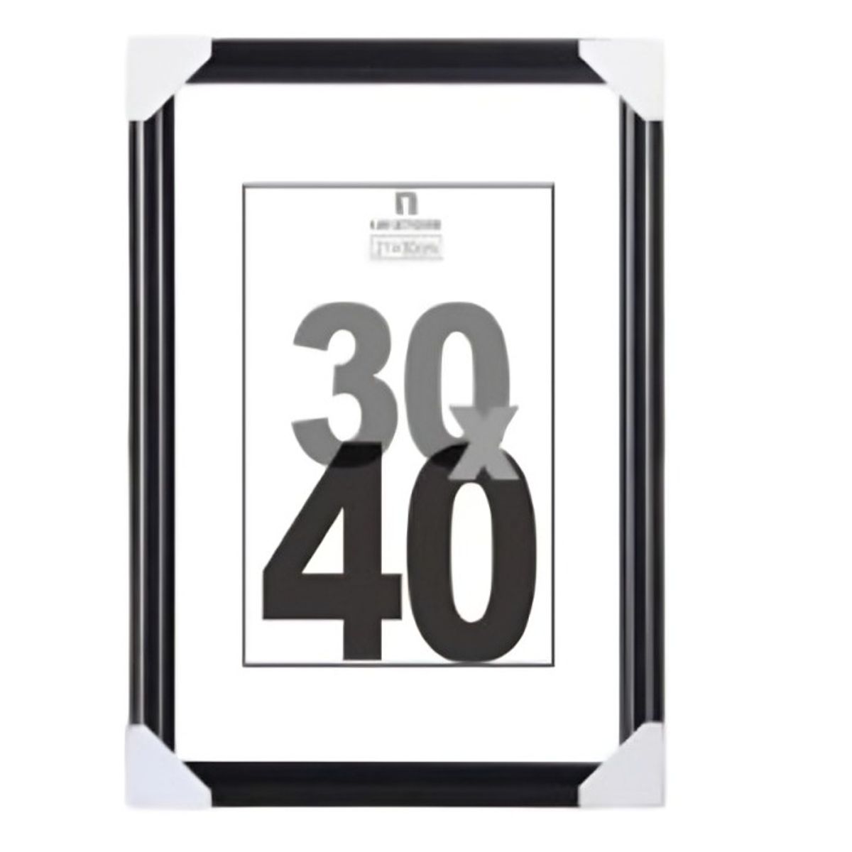 OEM - PORTAFOTO NEGRO 30X40 CM