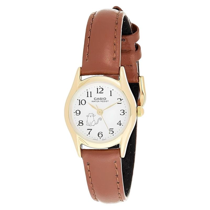 CASIO - Reloj Ltp-1094q-7b8 Mujer Analogo Cuero - Café