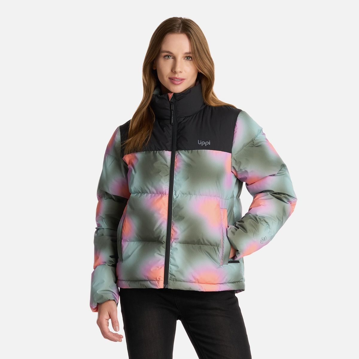 LIPPI - Chaqueta Mujer Urban Down Jacket Print Damasco Lippi