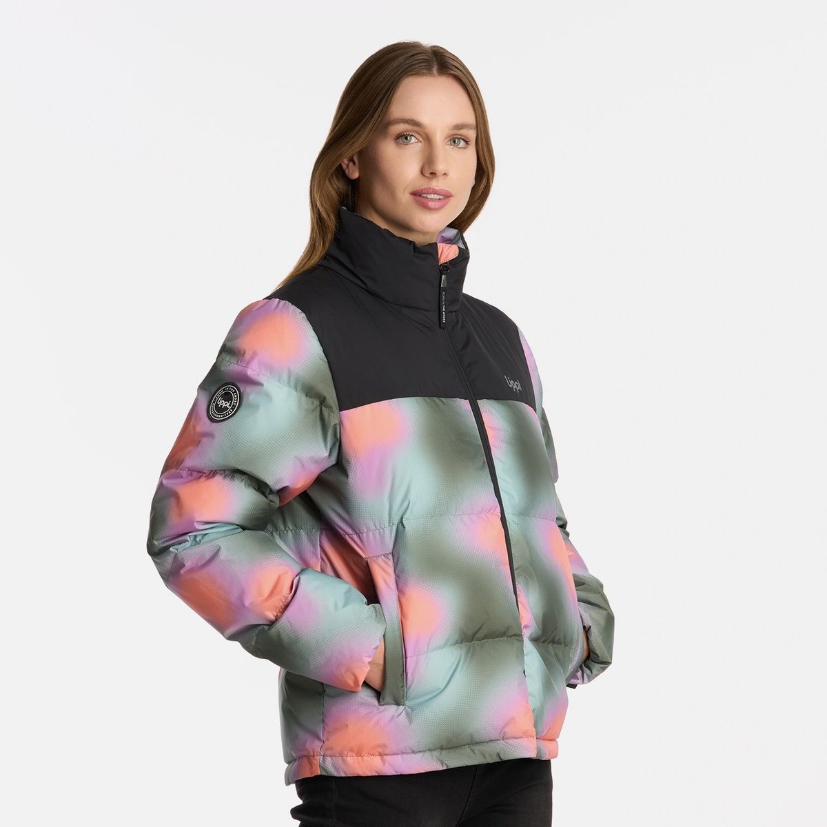 LIPPI - Chaqueta Mujer Urban Down Jacket Print Damasco Lippi