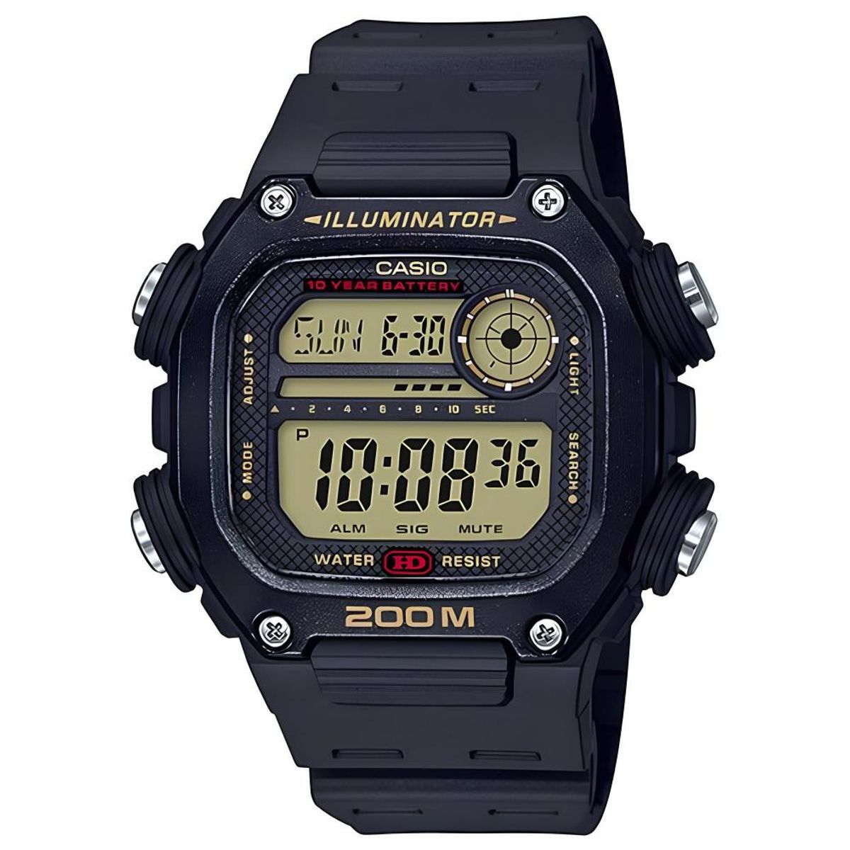 CASIO - Reloj Dw-291h-9av Hombre Digital Resina - Negro