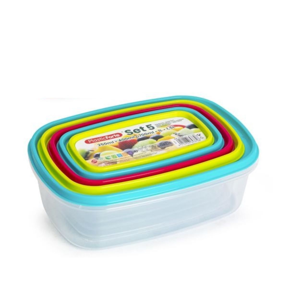 OEM - SET 5 FIAMBRERA RECTANGULAR URBAN 25040070010001500 ML