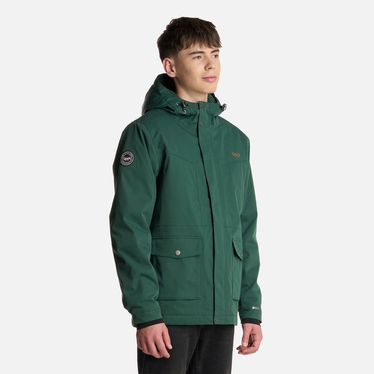 LIPPI - Chaqueta Teen Boy Roble B-Dry Hoody Jacket Verde Botella Lippi