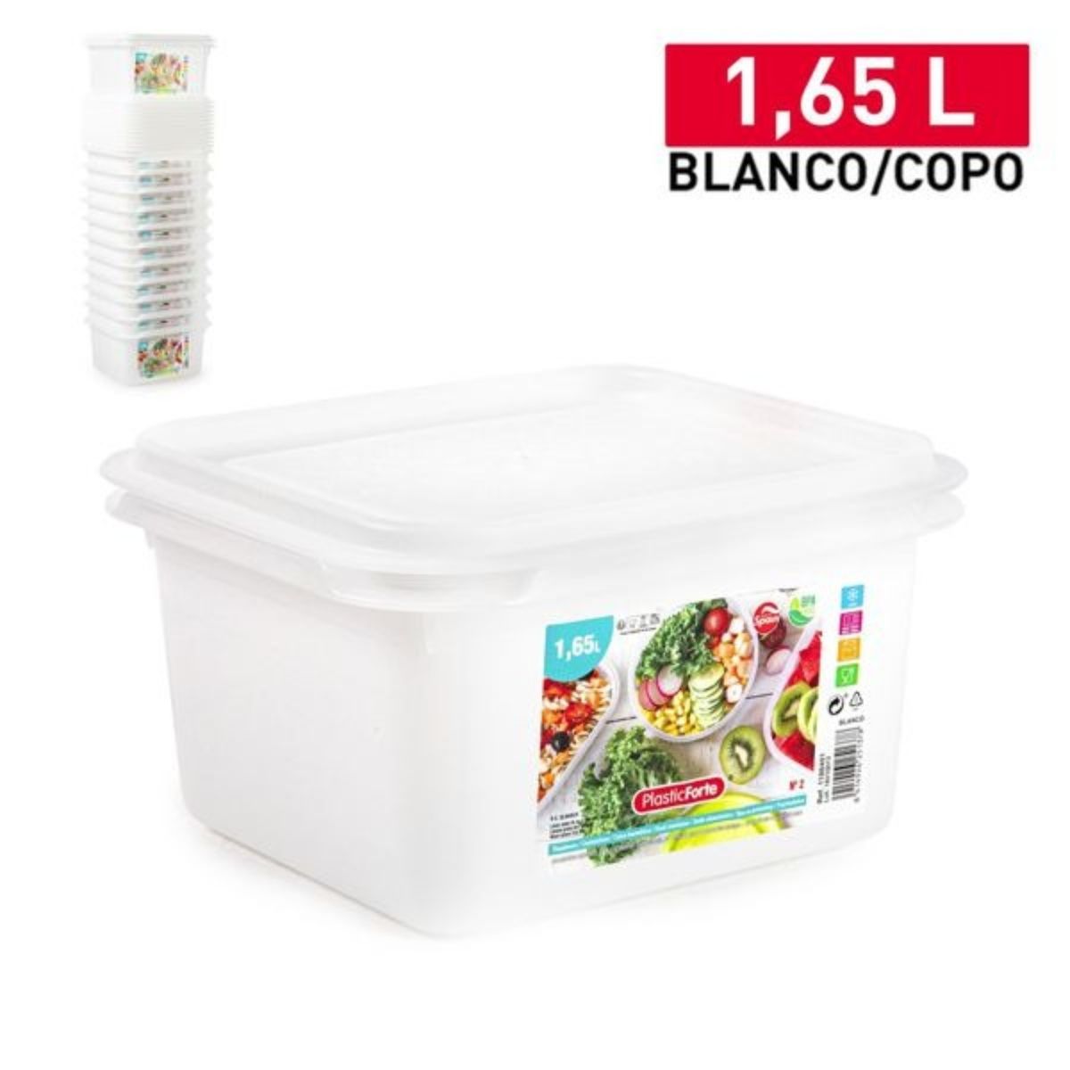 OEM - FIAMBRERA FROST NO 2 CUADRADO 165 L BLANCO