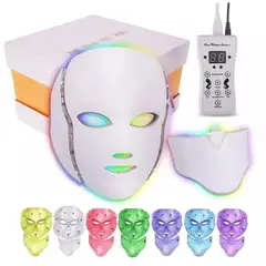 GENERICO - Máscara 7 Colores LED Facial-Cuello