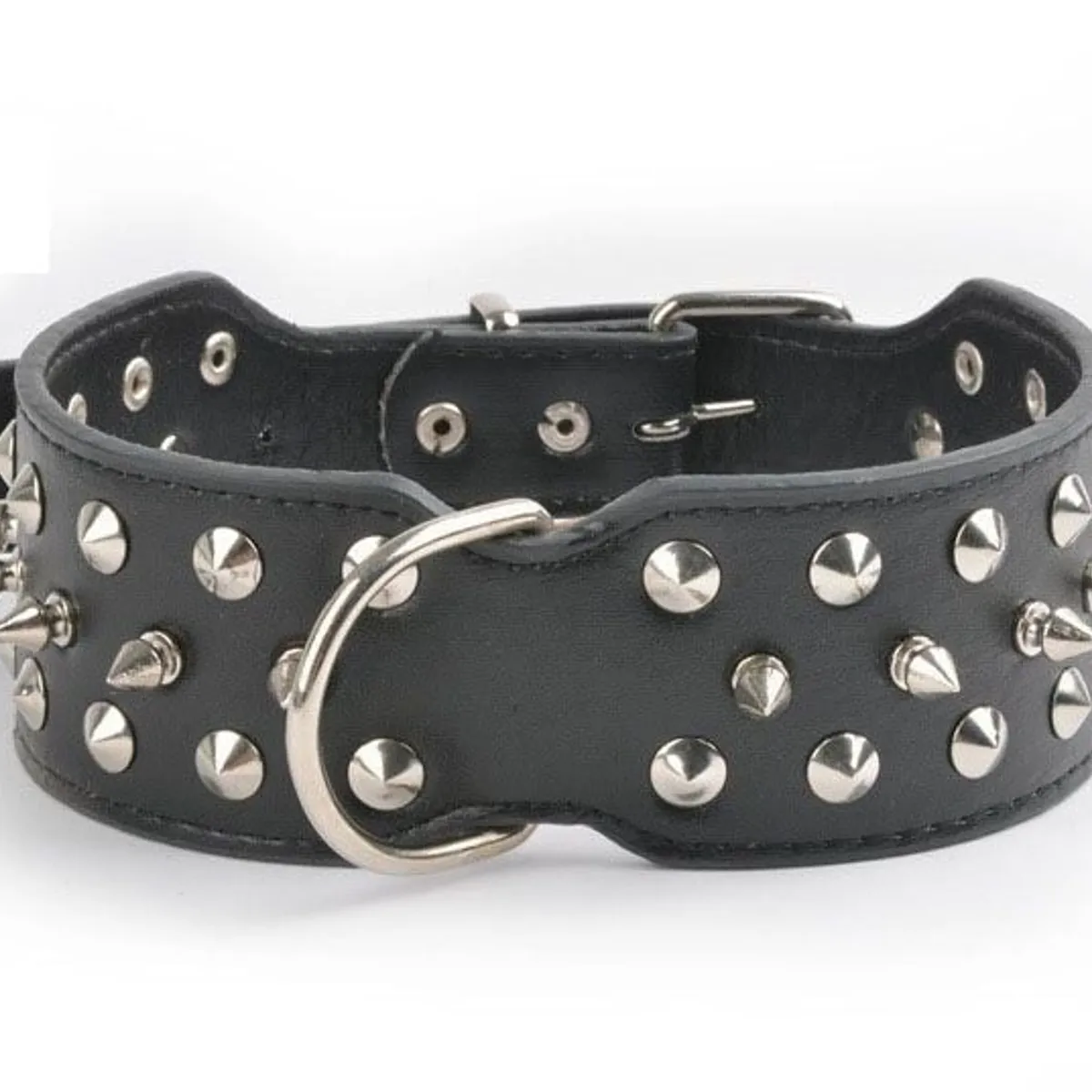 DEFENSOR FOREVER - Collar Con Púas Para Perros Razas Grandes - Talla XL Negro