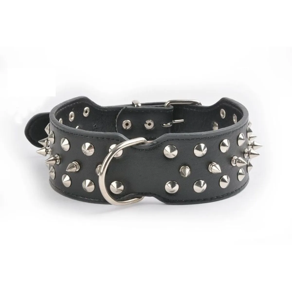 DEFENSOR FOREVER - Collar Con Púas Para Perros Razas Grandes - Talla XL Negro