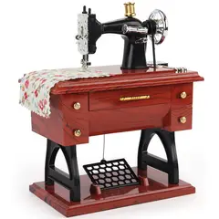 GENERICO - Caja De Música Diseño Máquina De Coser Vintage