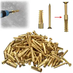 AIZO - Kit 200 Anclas Metálicas M5X30 Zincado Pared Hueca Hormigón
