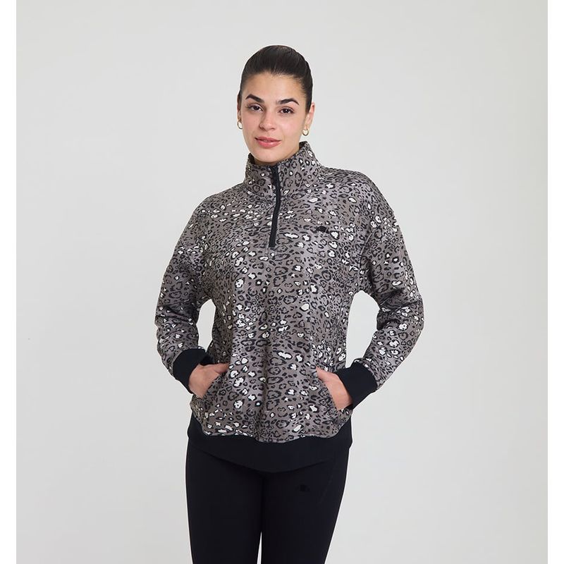 ELLESSE - POLERON MUJER ELLESSE ITALIA ANIMAL PRINT