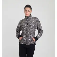 ELLESSE - POLERON MUJER ITALIA ANIMAL PRINT