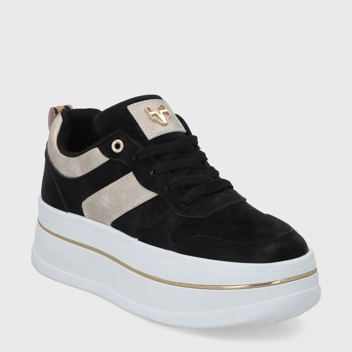 GOTTA - Zapatilla Plataforma Negra Mujer 58010
