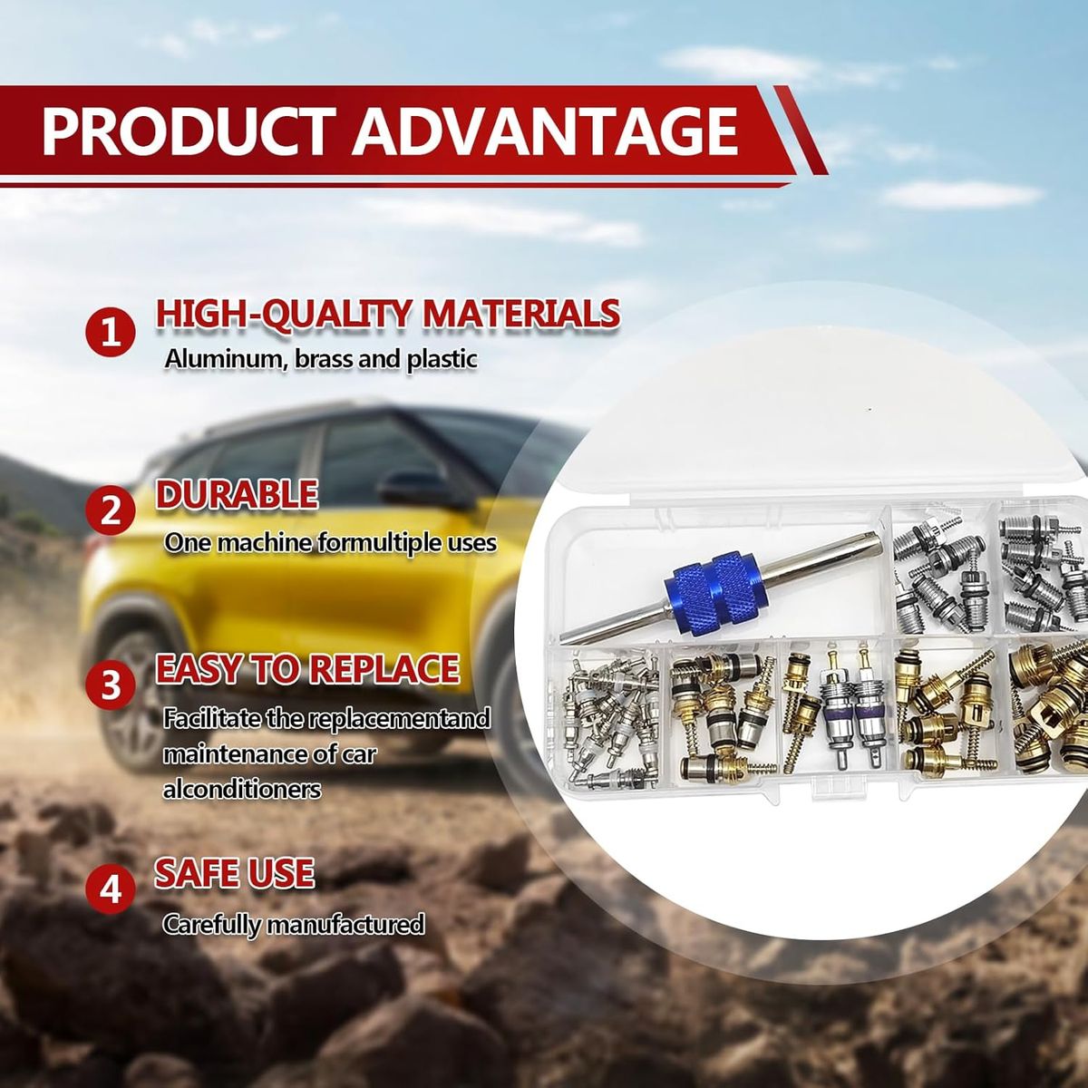 KUANGYE - Válvula De Servicio Aire Acondicionado Automotriz