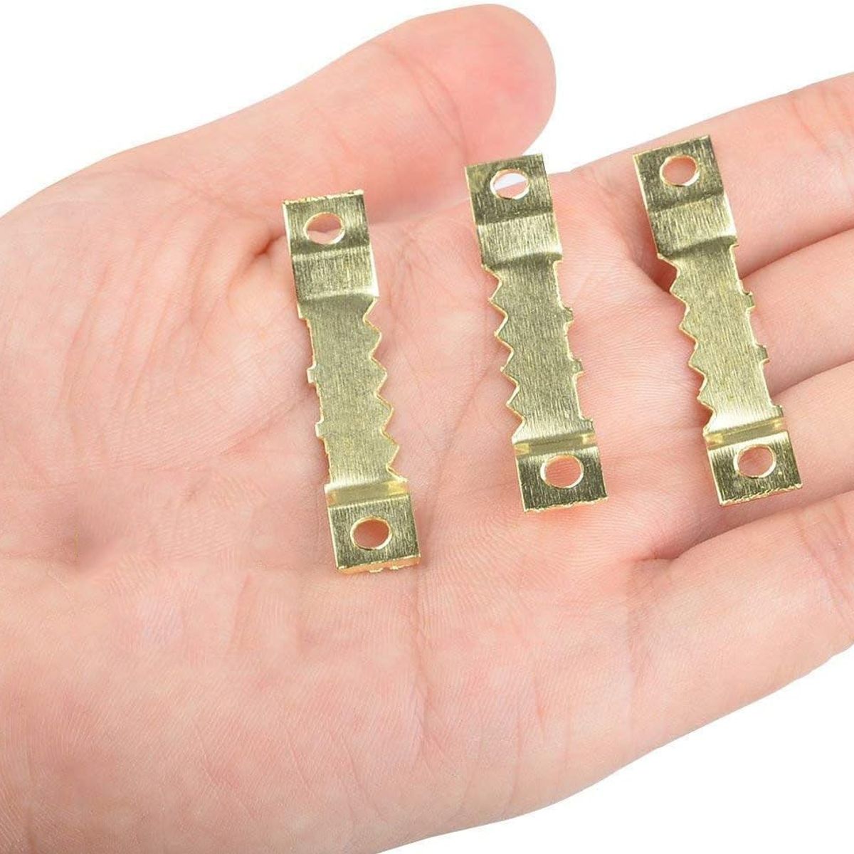 KUANGYE - 1000 Fijaciones Para Colgar Cuadros Con Dientes De Sierra