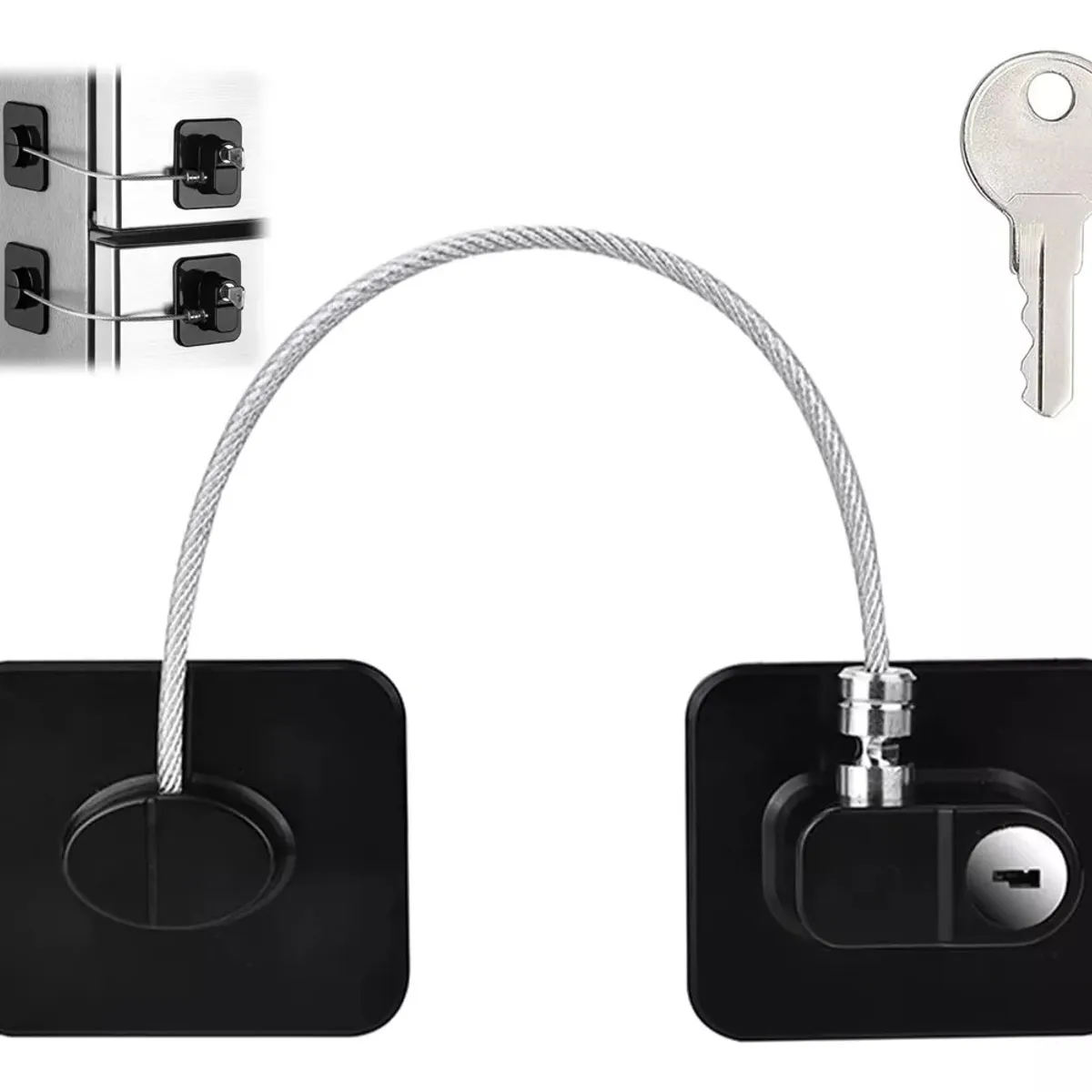 KUANGYE - Candado Refrigerador Ventana Electrodomésticos Muebles Llave