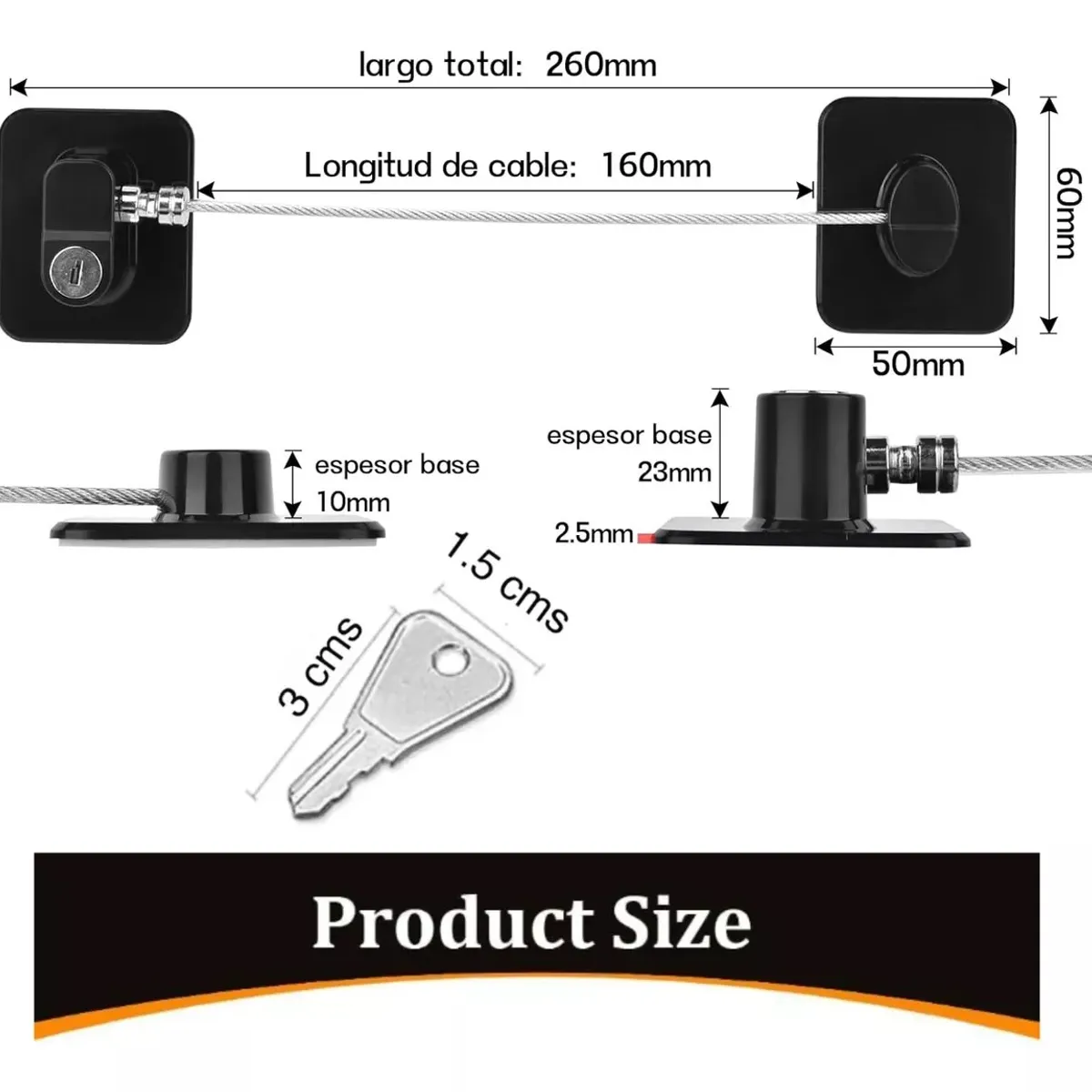 KUANGYE - Candado Refrigerador Ventana Electrodomésticos Muebles Llave