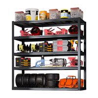 Estante Metalico 5 Repisas 180x120x50 CM Negro