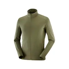 SALOMON - Polerón Hombre Outrack Full Zip Verde
