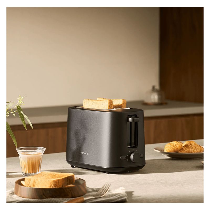 XIAOMI - Xiaomi Tostador Eléctrico 2 Rebanadas 6 niveles Negro