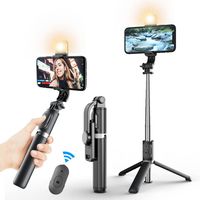 Selfie Stick 2 En 1 Extensible Con Luz Trípode Control Remot