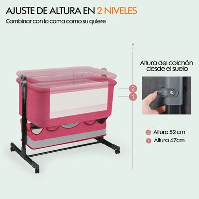 Imagen 2 del producto Cuna Colecho Corral Bebe Guagua Mecedora Mosquitero Colchón