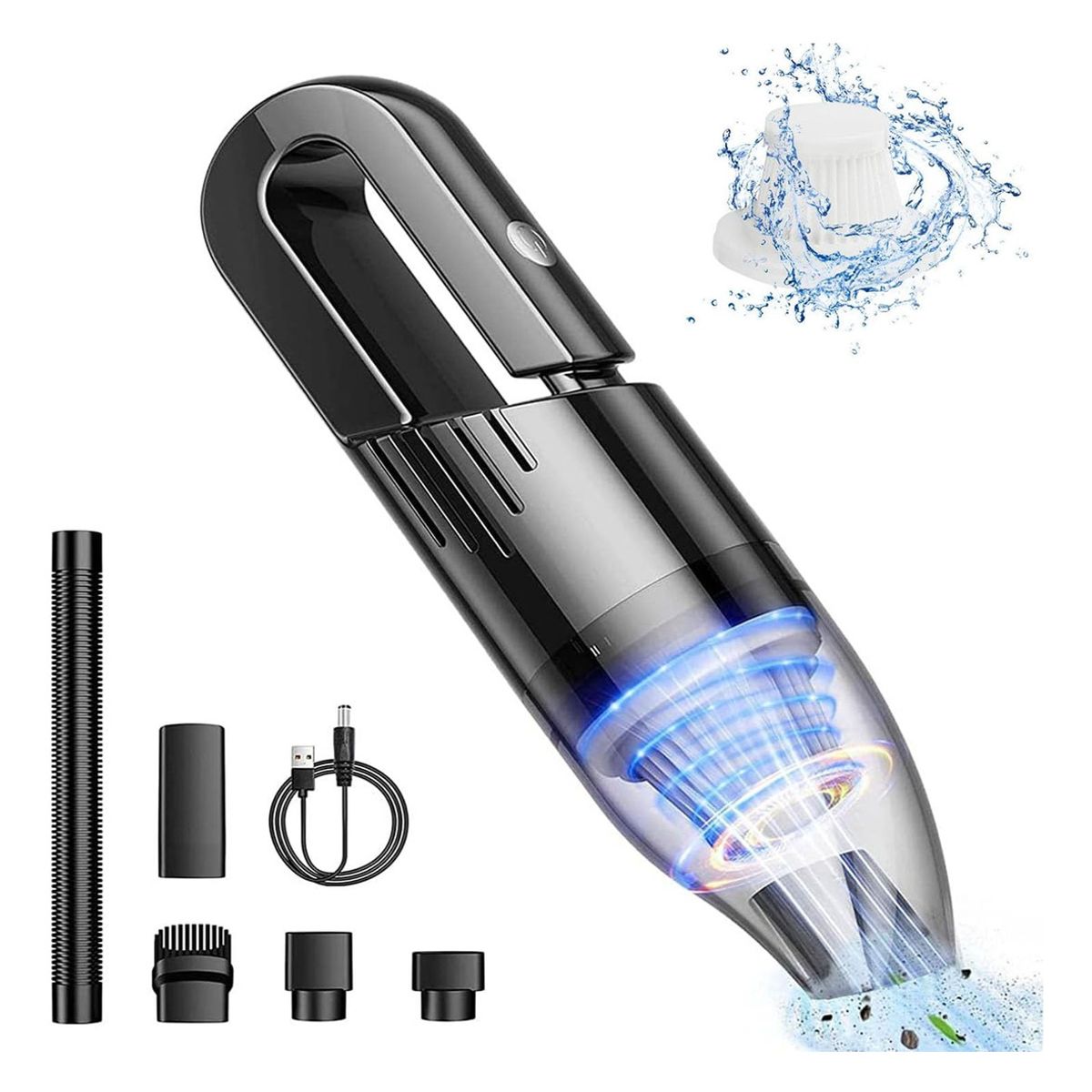 GENERICO - Aspiradora De Mano Portátil Para Potent Para Coche Hogar