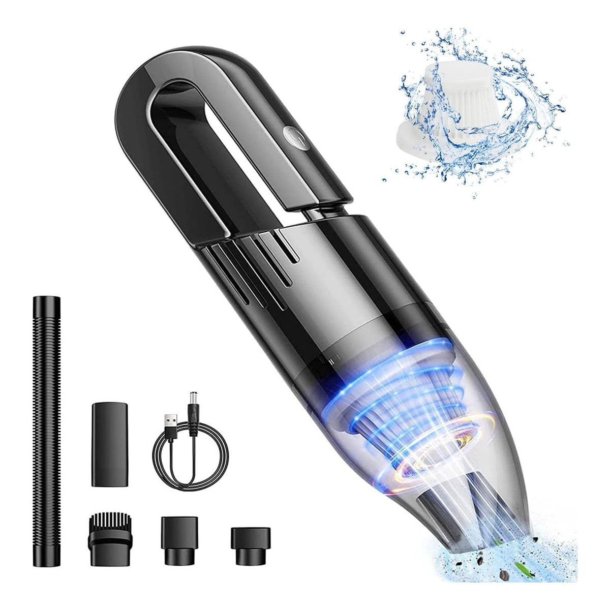 GENERICO - Aspiradora De Mano Portátil Para Potent Para Coche Hogar