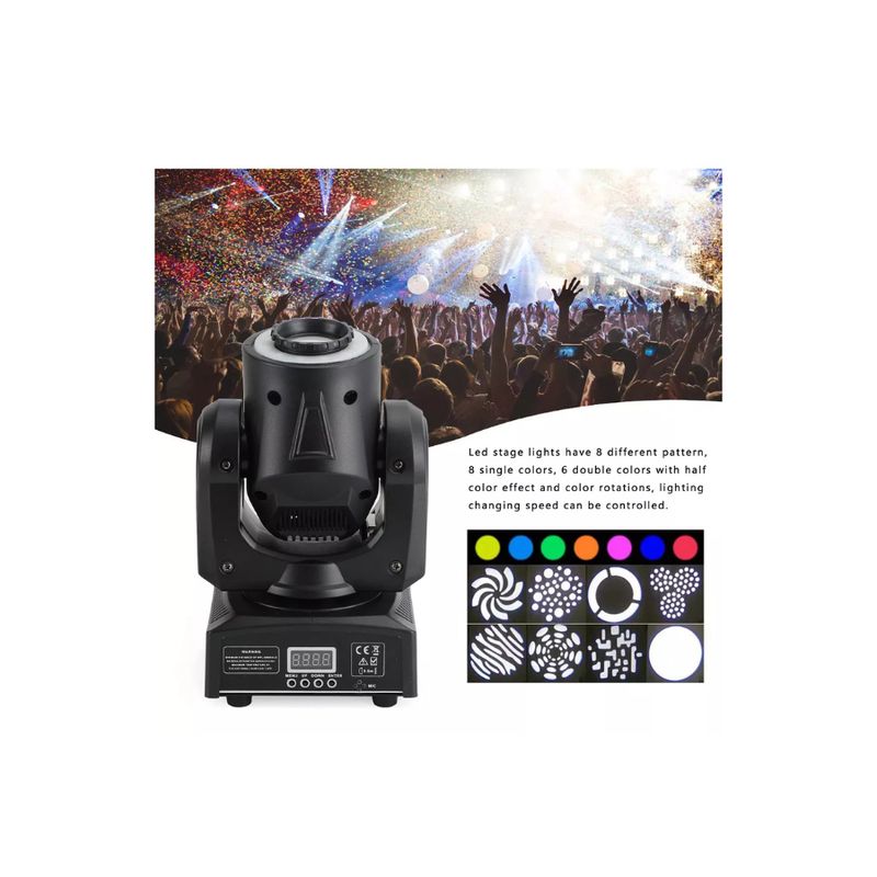 GENERICO - Lampara de escenario RGB patron de 30W cañon de luz