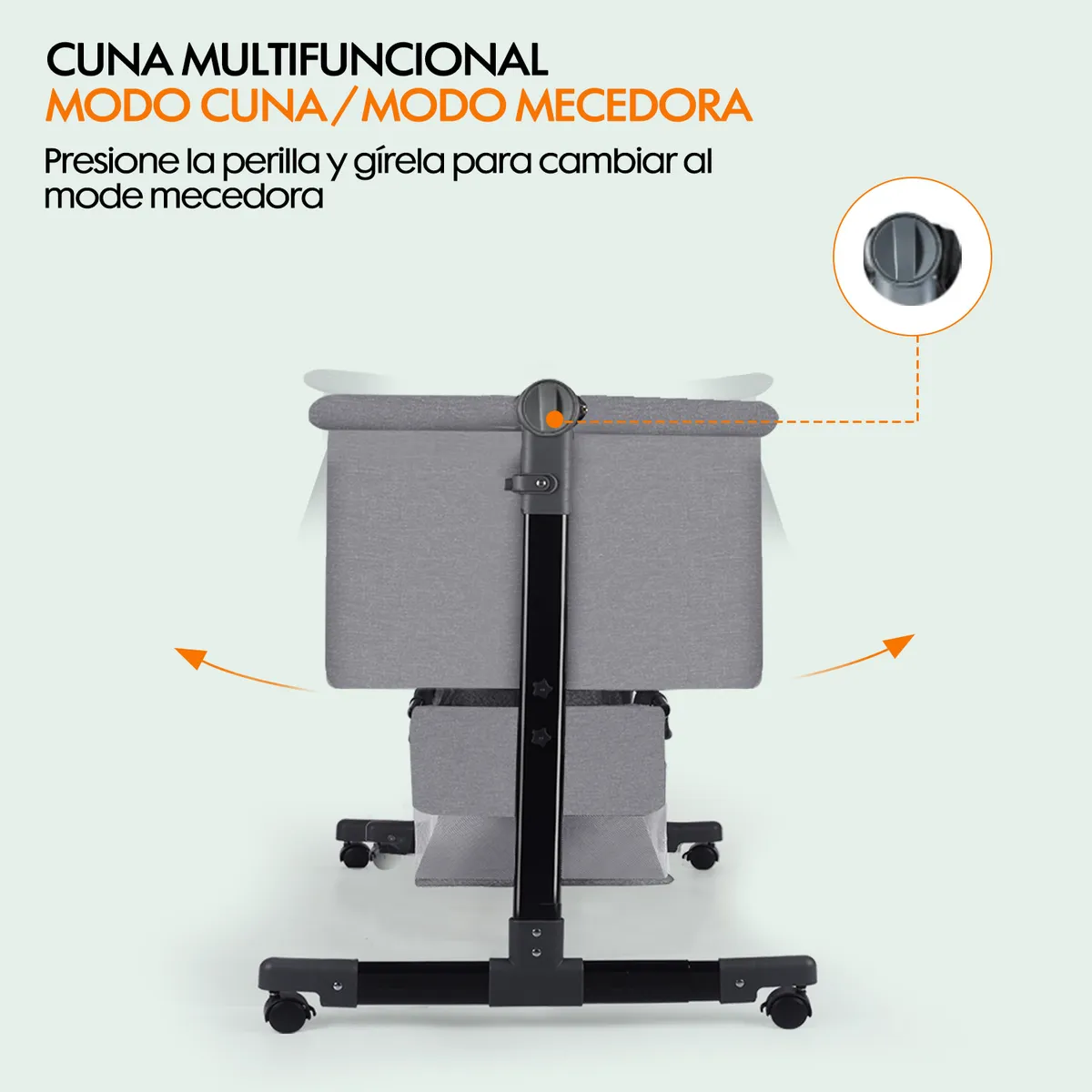 VIDITA - Cuna Colecho Corral Bebe Guagua Mecedora Mosquitero Colchón