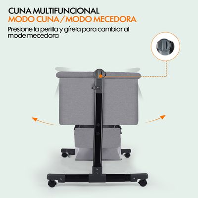 Imagen 2 del producto Cuna Colecho Corral Bebe Guagua Mecedora Mosquitero Colchón