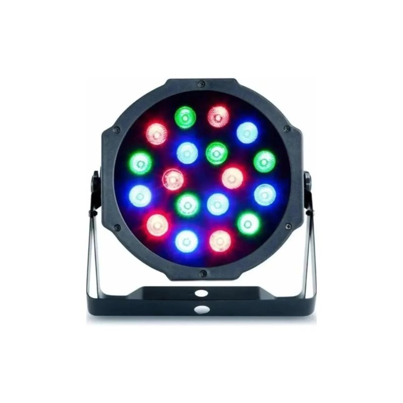 GENERICO - Disco Rítmico Multicolor Luz Led Para Disco Carrete 64 Rbg