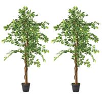 2 X 1 Plantas Artificiales Premium Ficus 160 Cm