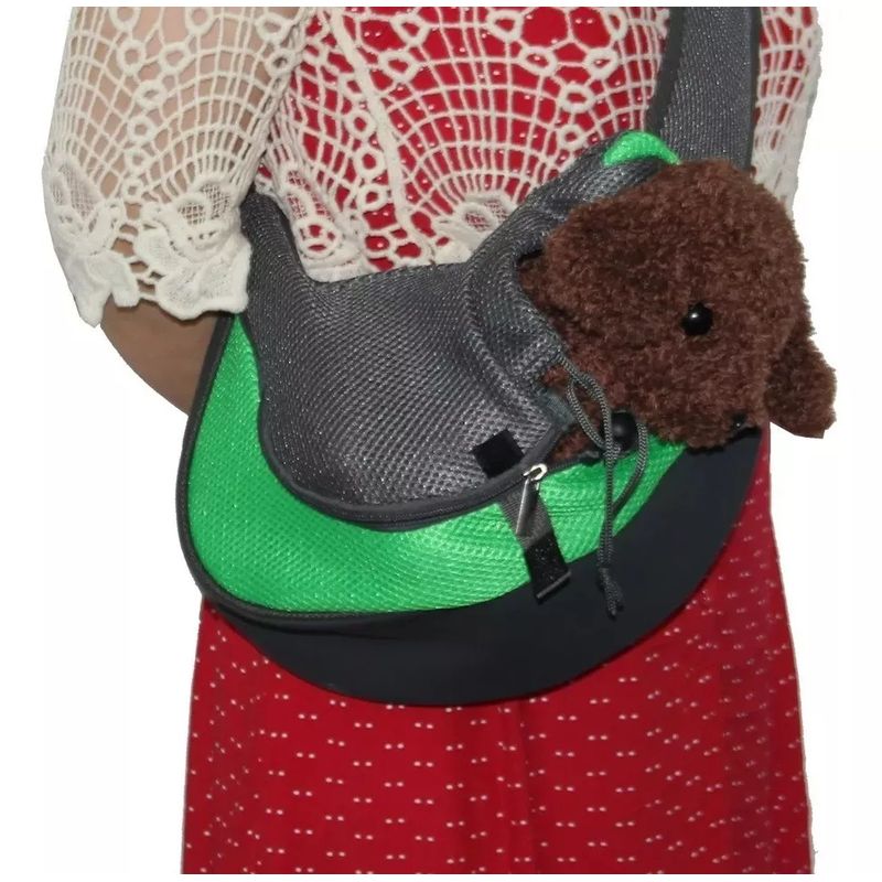 DEFENSOR FOREVER - Bolso Banano Transportador Para Mascotas Perros gatos verde