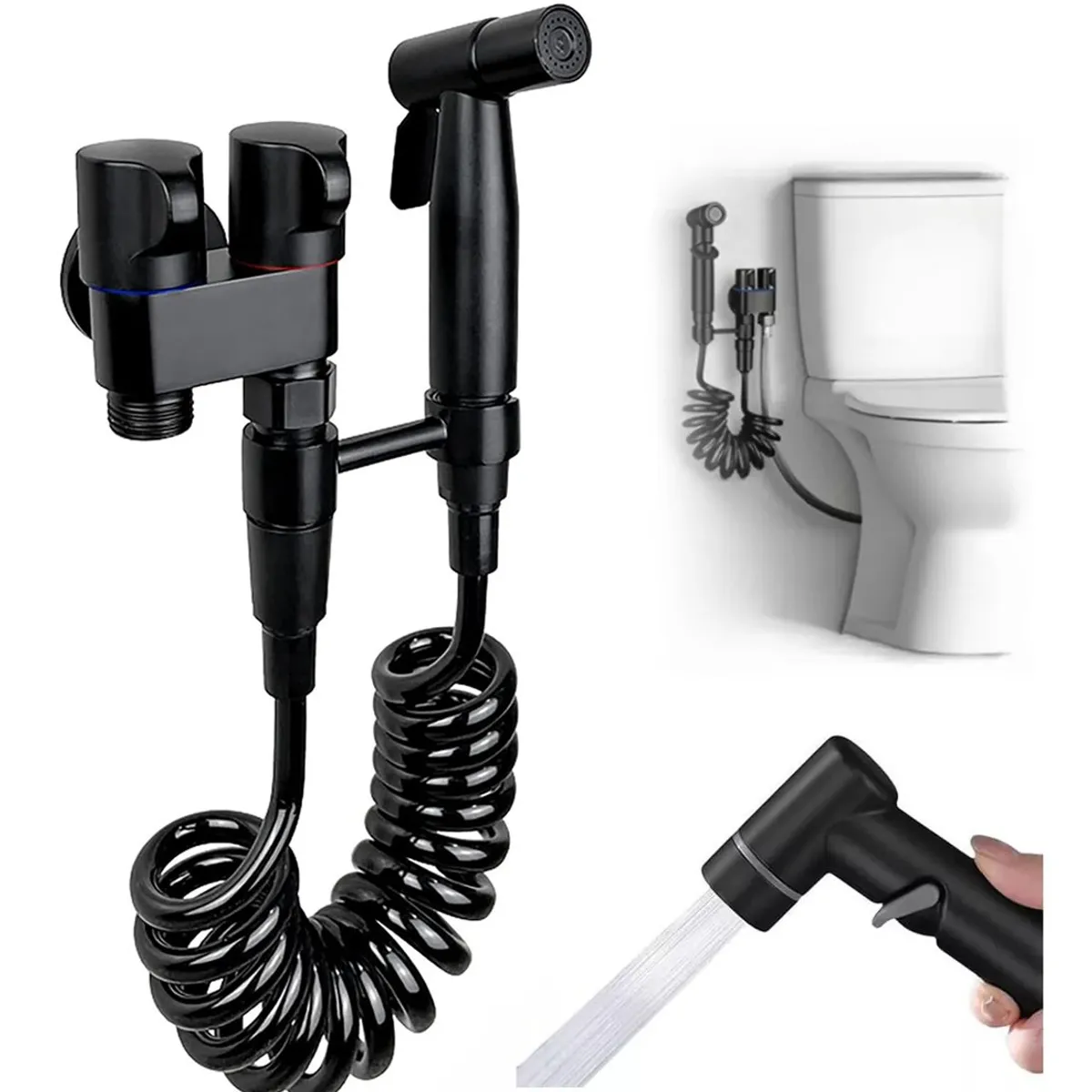 KUANGYE - Ducha Bidet Arabe Acero Inoxidable Baño Wc Inodoro Durable