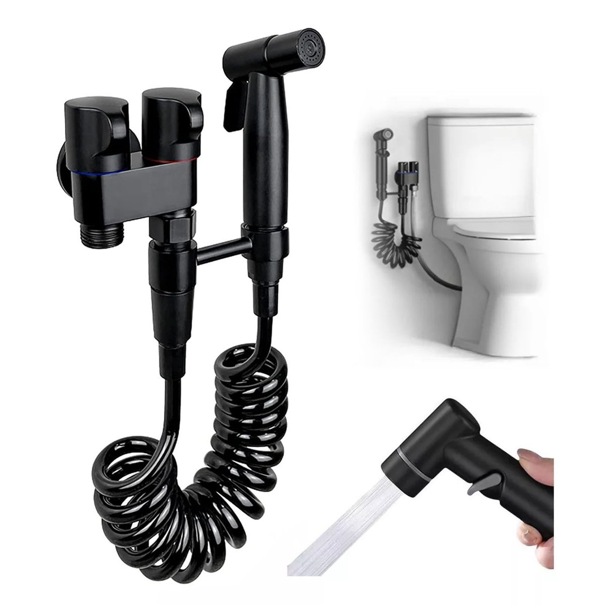 KUANGYE - Ducha Bidet Arabe Acero Inoxidable Baño Wc Inodoro Durable