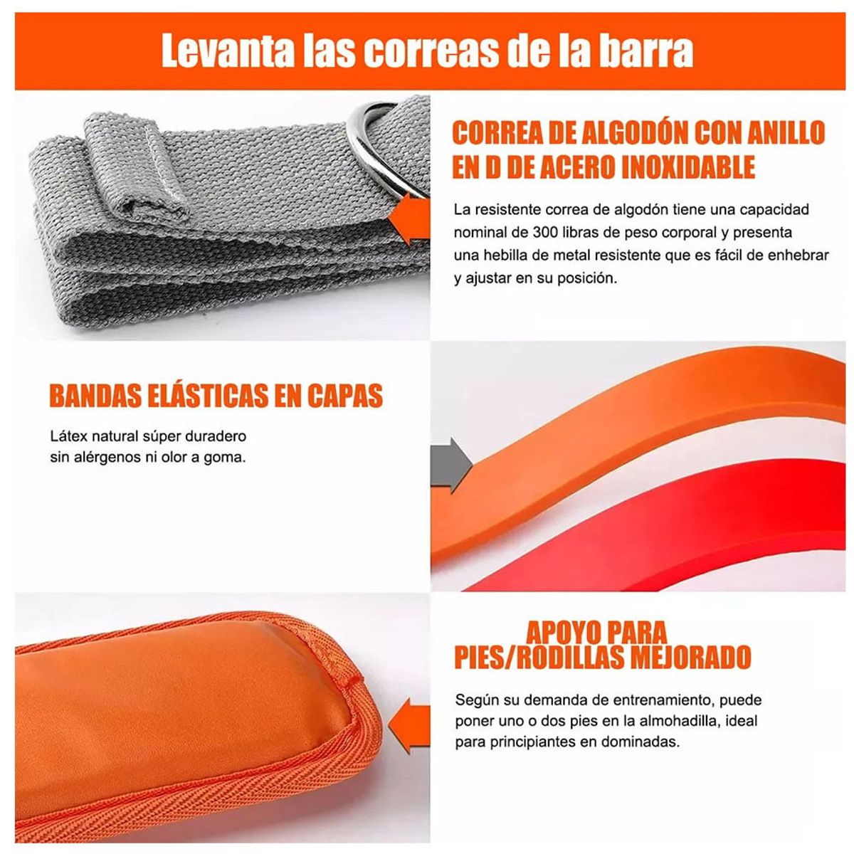 TNAKIEX - Casa Gym Extensible Barras Dominadas Bandas De Ejercicios