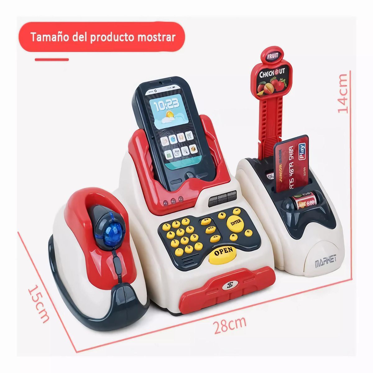 MUNDO MAGIA - Caja Registradora De Juguete Para Niños