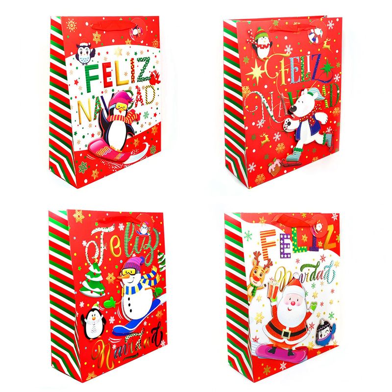 GENERICO - BOLSA DE REGALO NAVIDAD KIDS 30X40 X1UNI