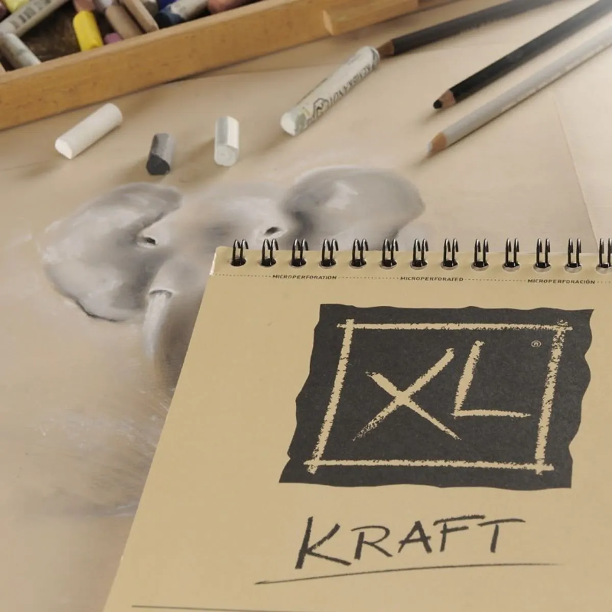 CANSON - Croquera Dibujo Canson XL Kraft 90gr A3 (29 x 42 cm) 60 hjs