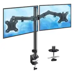 GENERICO - Soporte Monitor Doble Ds0024 Base Monitor Tv Ajustable