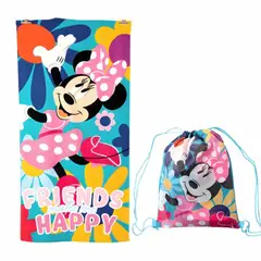 OEM - TOALLA PLAYA MF CBOLSO 70x140 CM MINNIE AZUL
