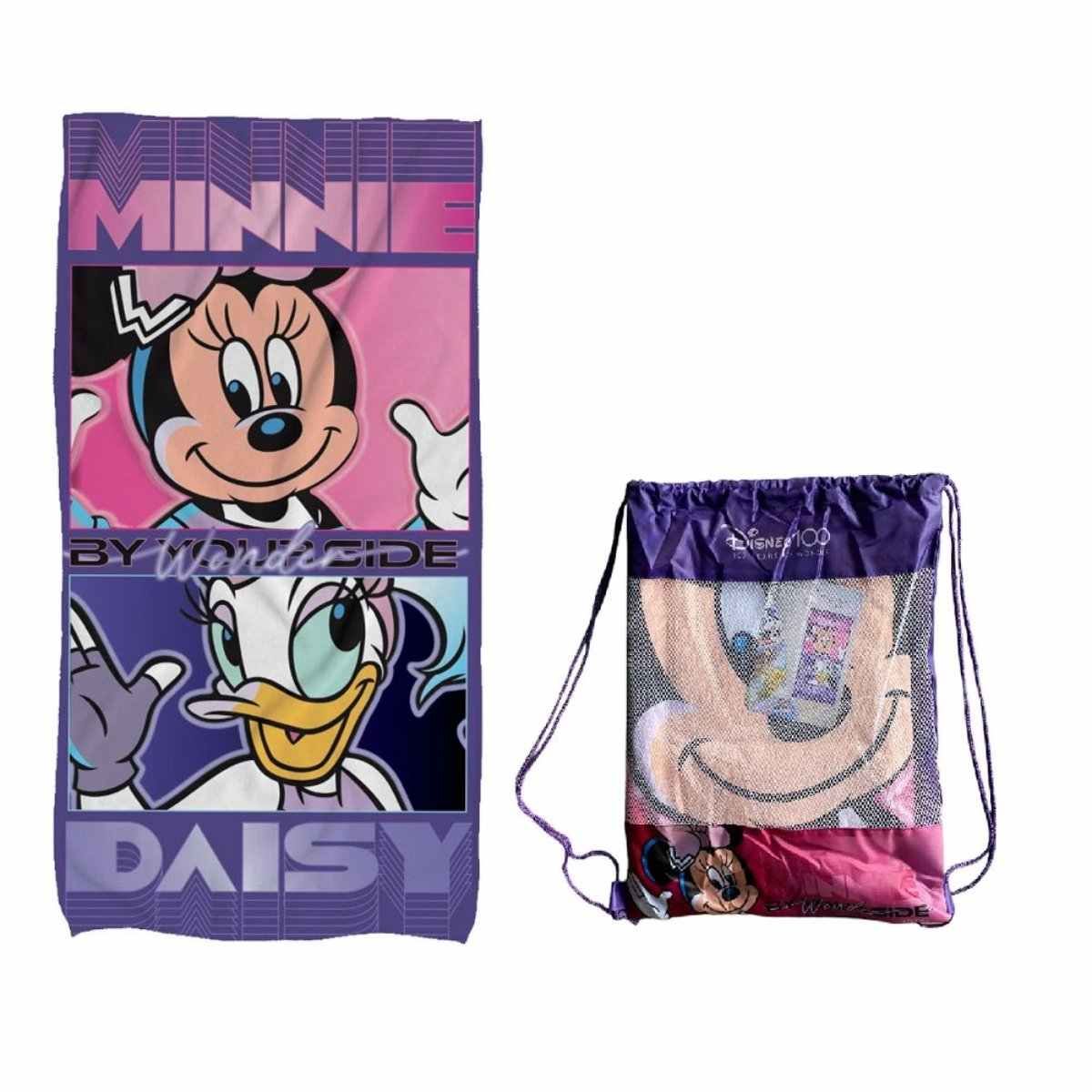 OEM - TOALLA PLAYA MF CON BOLSO 70x140 CM MINNIE