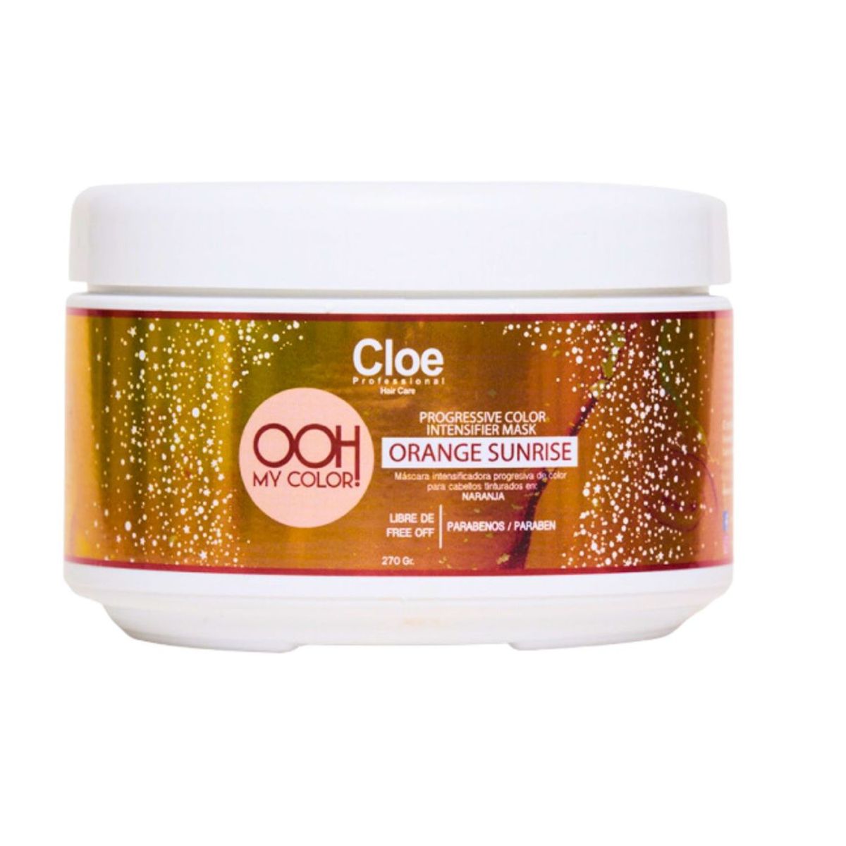 CLOE - Mascara Cloe Orange Sunrise 270g Intensificadora Cobre Restaura Brillo