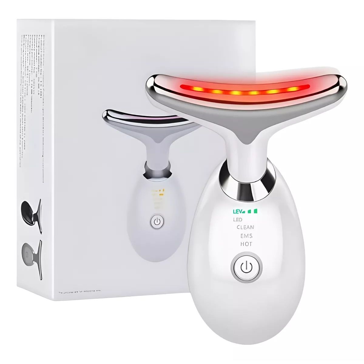 MUNDO MAGIA - Masajeador Cara Cuello Luz Roja Reductor Papada Antiarrugas