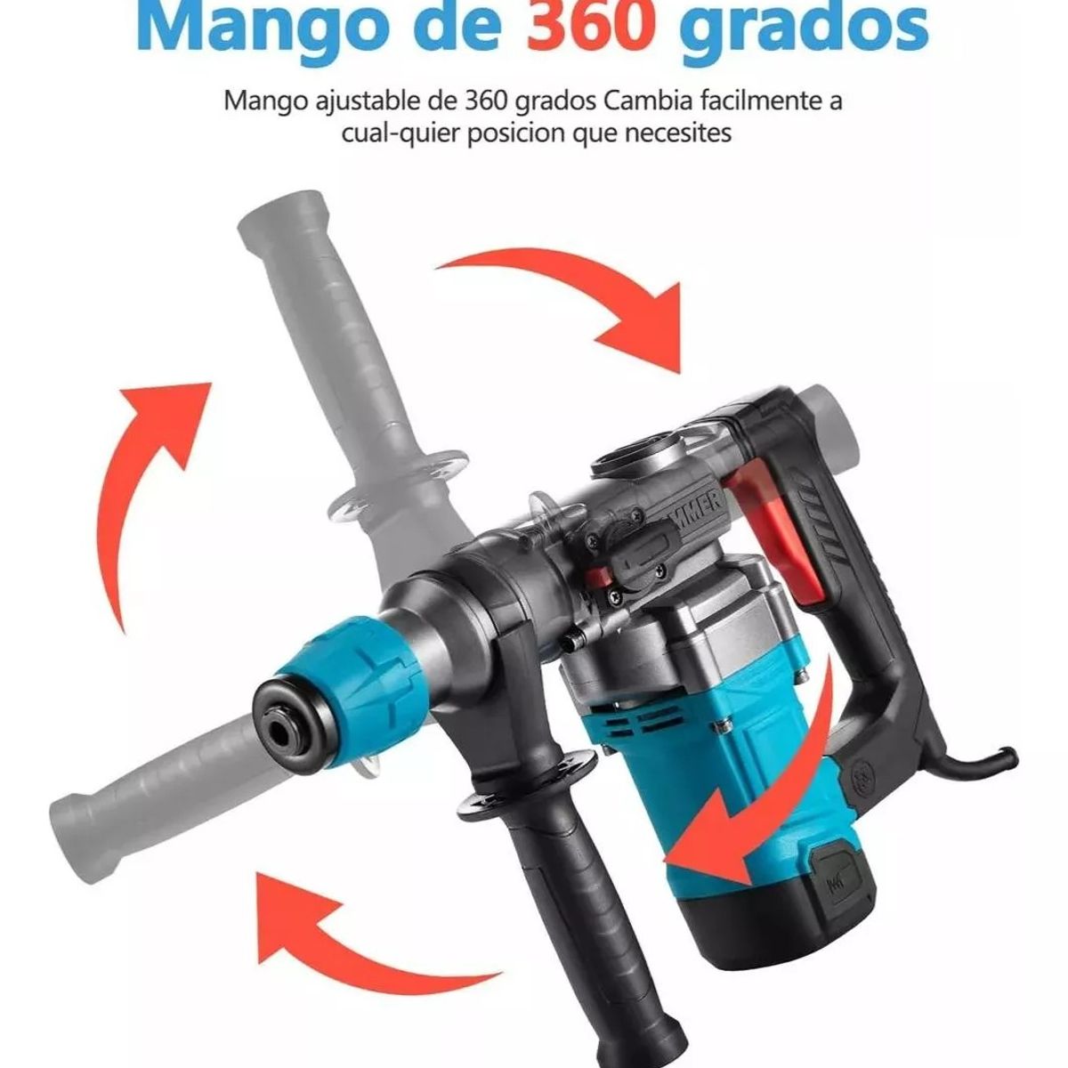 Rotomartillo Total Tools Herramientas Sds Plus1600w 60 Hz, marca MUNDO MAGIA - Foto 2