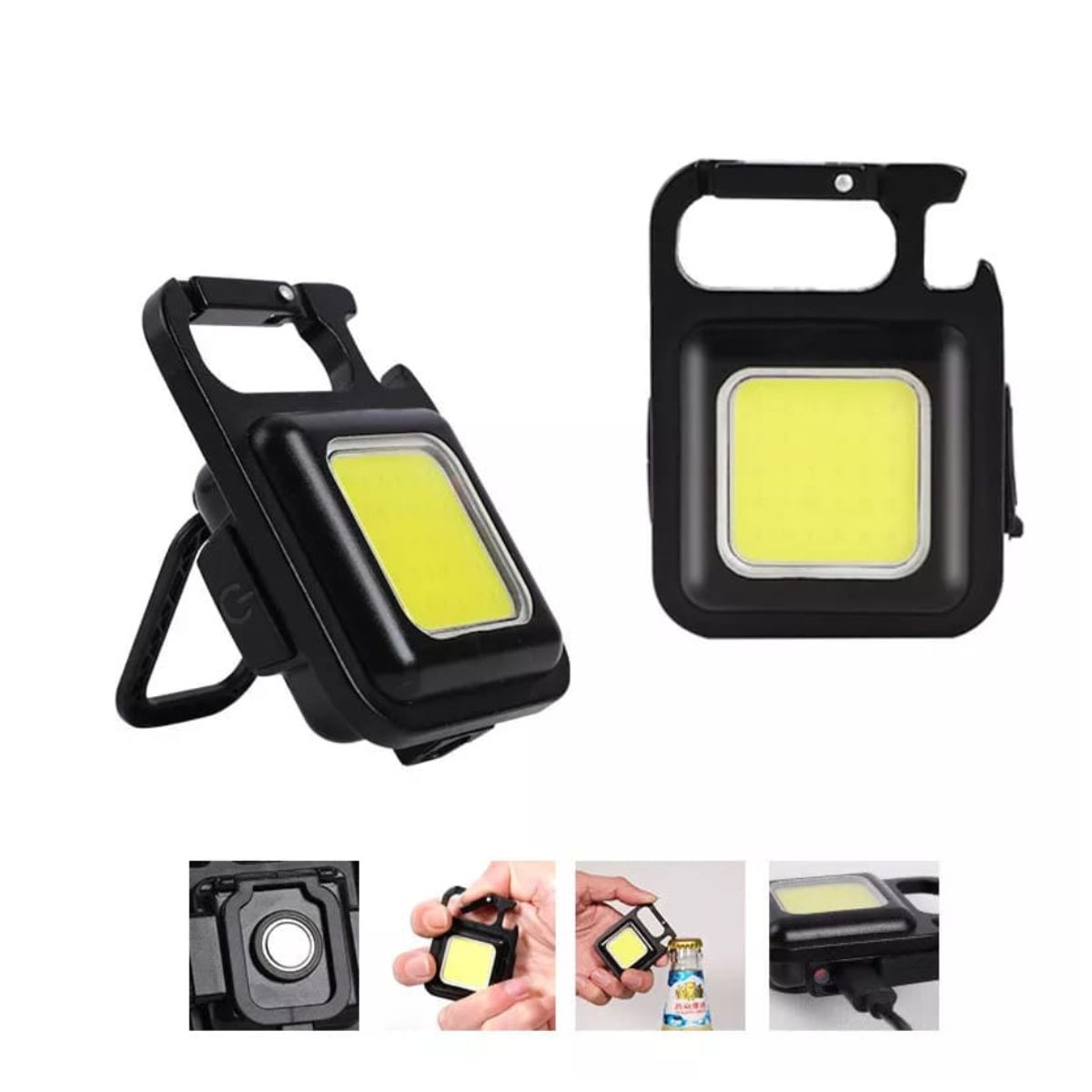 GENERICO - LINTERNA LED DE BOLSILLO CON IMAN Y CLIP RECARGABLE