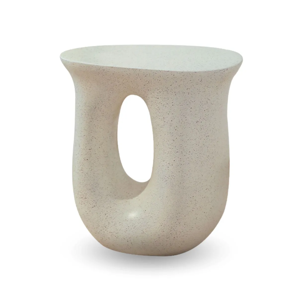 SANTU HOME & DECO - Mesa de Centro Lateral Tipo Escultura en U