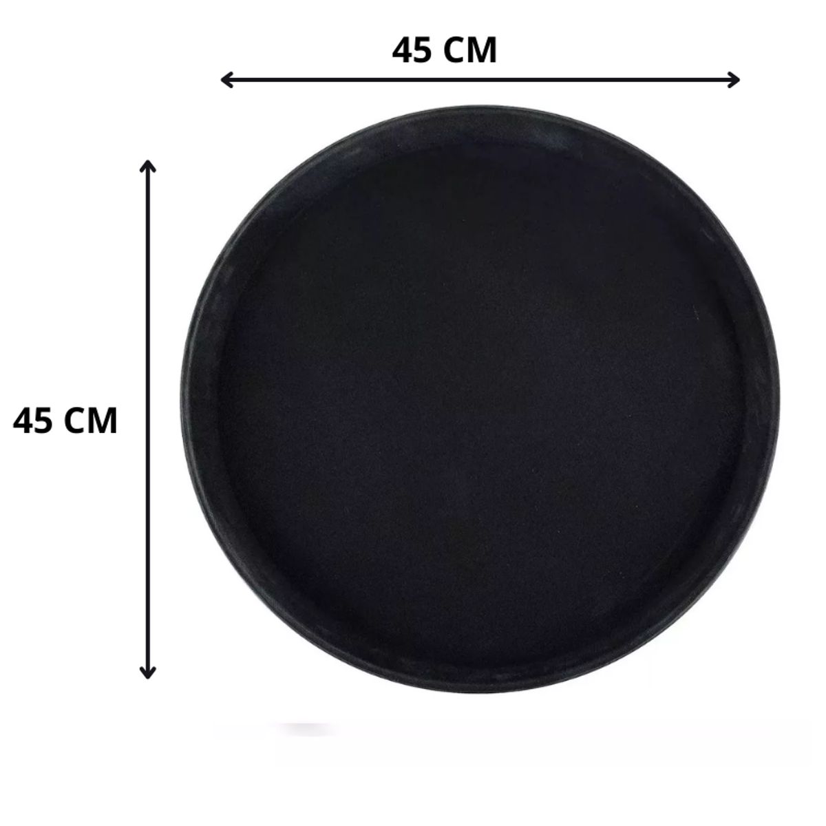 MUNDO MAGIA - Pack 5 Bandeja Redonda Restaurant Antideslizante Garzón 45cm