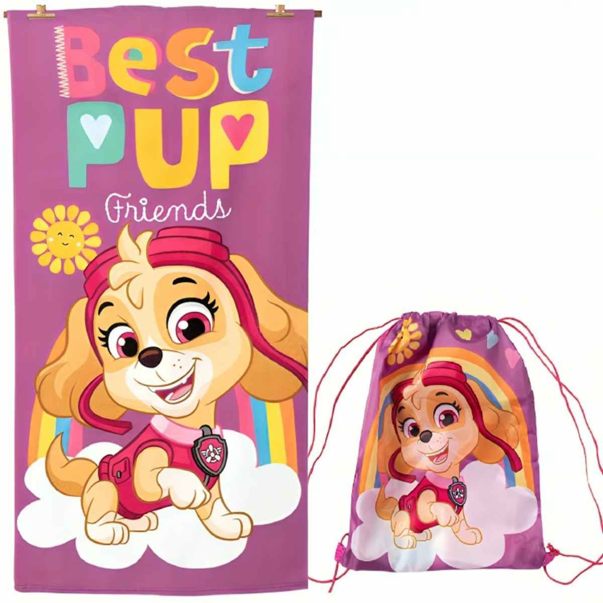 OEM - TOALLA PLAYA MF CON BOLSO 70x140 CM BEST PUP