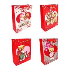 GENERICO - BOLSA DE REGALO OSITO TEDDY 26X32 X12 UNI